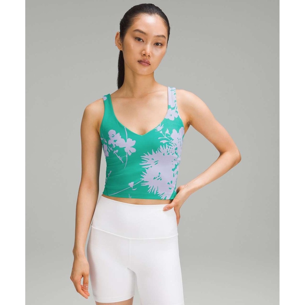 Lululemon Align Bra Blossom Silhouette Max Lilac Smoke Kelly Green